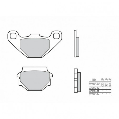 Plaquettes de Frein Brembo 07KS04SD