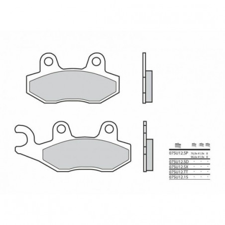 Plaquettes de Frein Brembo 07SU12SD