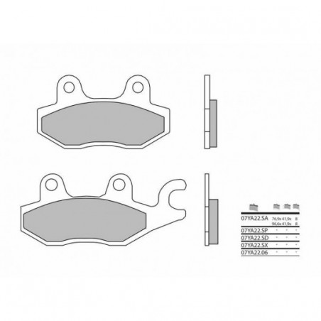 Plaquettes de Frein Brembo 07YA22SD