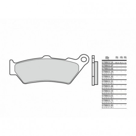 Plaquettes de Frein Brembo 07BB0306