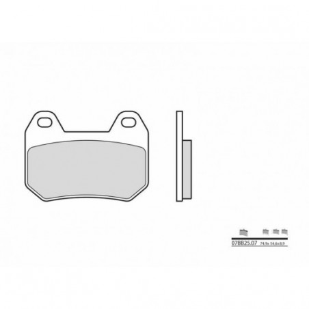 Plaquettes de Frein Brembo 07BB2507