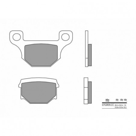 Plaquettes de Frein Brembo 07GR09CC