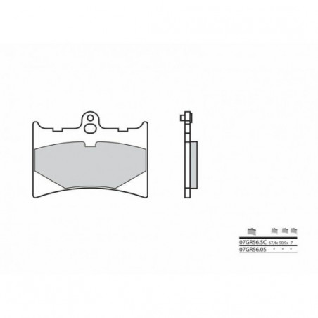 Plaquettes de Frein Brembo 07GR5605