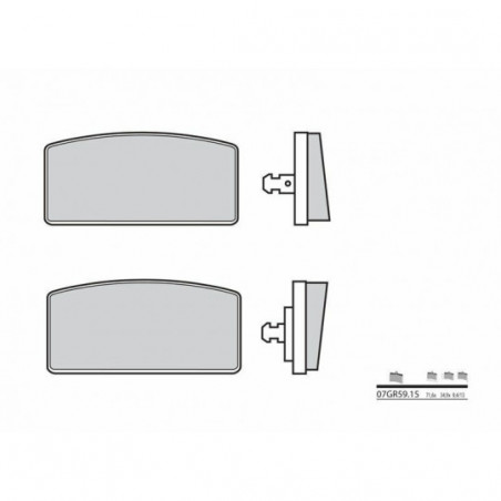 Plaquettes de Frein Brembo 07GR5915