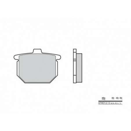 Plaquettes de Frein Brembo 07HO1212