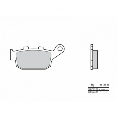 Plaquettes de Frein Brembo 07HO2711