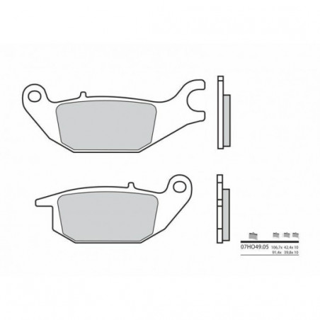 Plaquettes de Frein Brembo 07HO4905