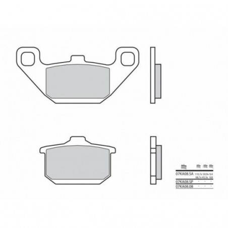 Plaquettes de Frein Brembo 07KA0808