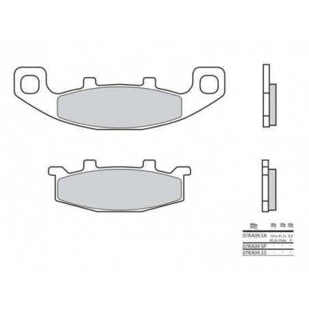 Plaquettes de Frein Brembo 07KA0933