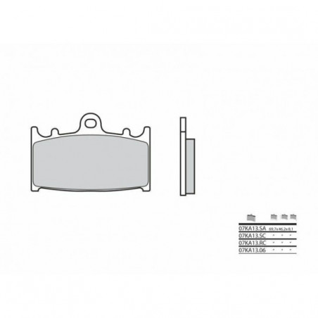 Plaquettes de Frein Brembo 07KA1306