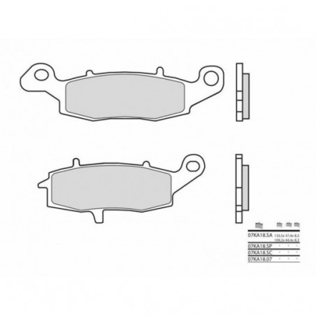 Plaquettes de Frein Brembo 07KA1807