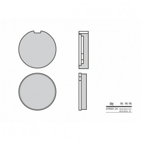 Plaquettes de Frein Brembo 07KS0124