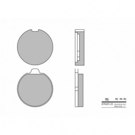 Plaquettes de Frein Brembo 07SU0125