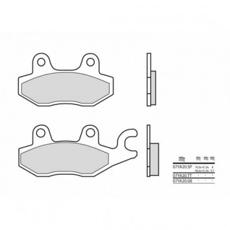 Plaquettes de Frein Brembo 07YA2008