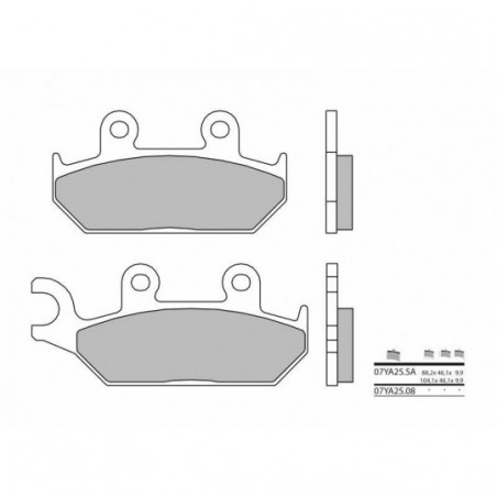 Plaquettes de Frein Brembo 07YA2508