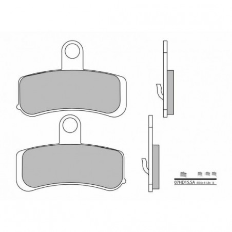 Plaquettes de Frein Brembo 07HD15SA