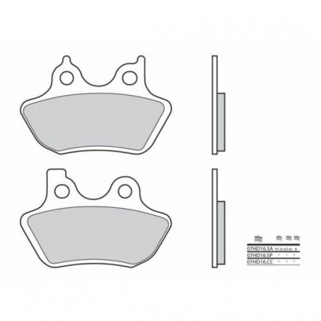 Plaquettes de Frein Brembo 07HD16SA