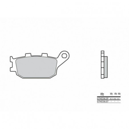 Plaquettes de Frein Brembo 07HO36SP