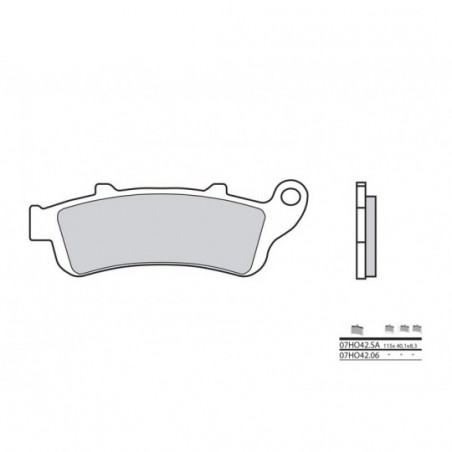 Plaquettes de Frein Brembo 07HO42LA