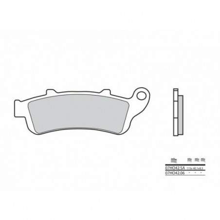 Plaquettes de Frein Brembo 07HO42SA