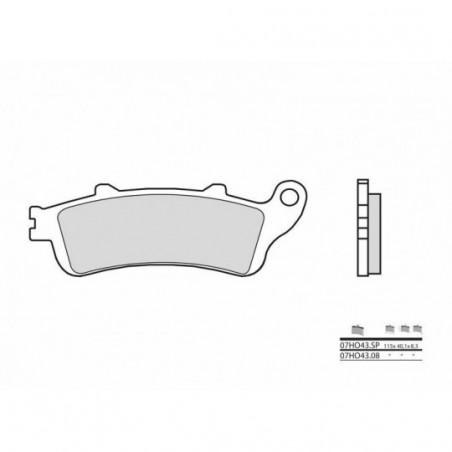 Plaquettes de Frein Brembo 07HO43SP