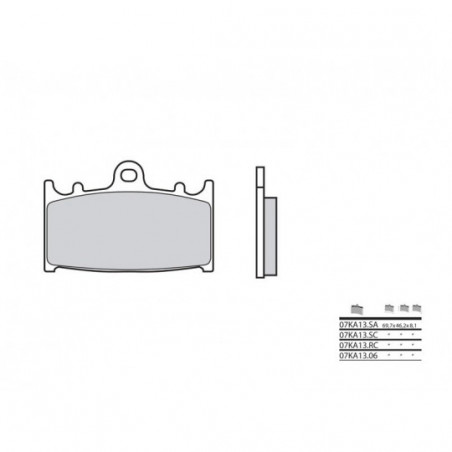 Plaquettes de Frein Brembo 07KA13LA