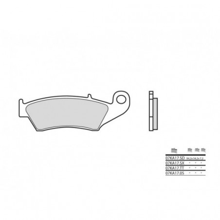 Plaquettes de Frein Brembo 07KA17LA