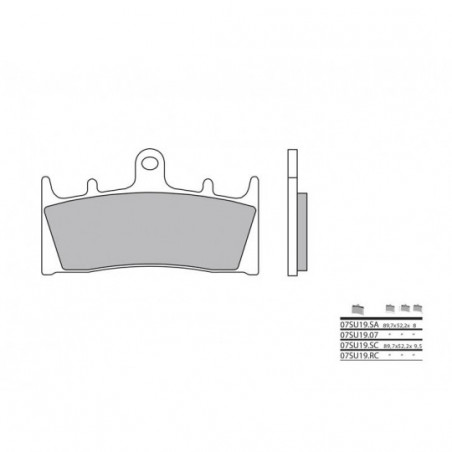 Plaquettes de Frein Brembo 07SU19LA