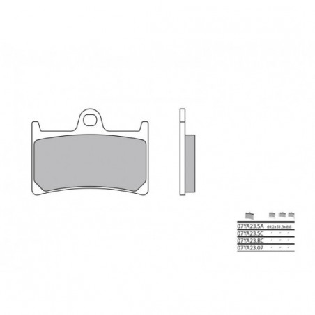 Plaquettes de Frein Brembo 07YA23LA