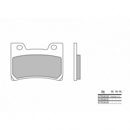 Plaquettes de Frein Brembo 07YA26SA