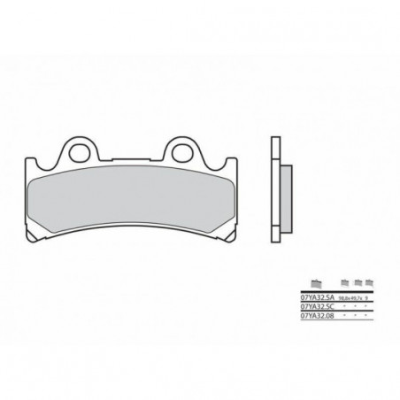 Plaquettes de Frein Brembo 07YA32SA