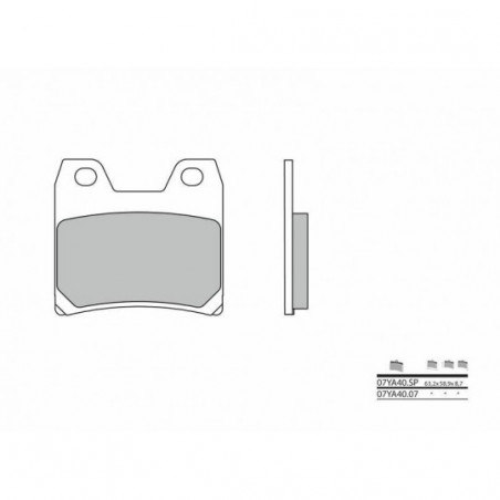 Plaquettes de Frein Brembo 07YA40SP