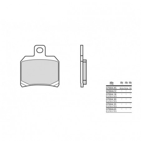 Plaquettes de Frein Brembo 07004CC