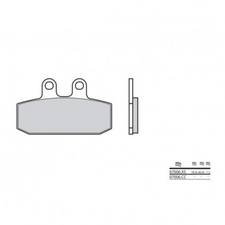 Plaquettes de Frein Brembo 07006CC