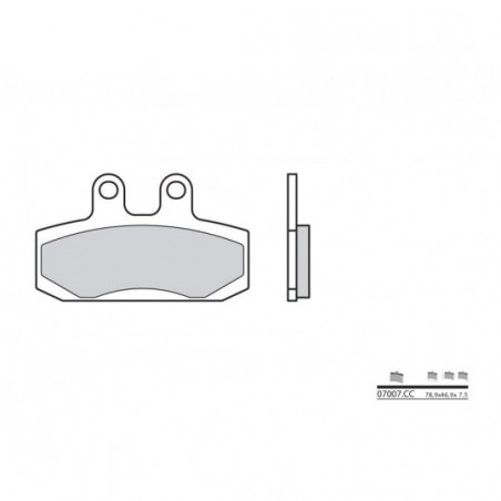 Plaquettes de Frein Brembo 07007