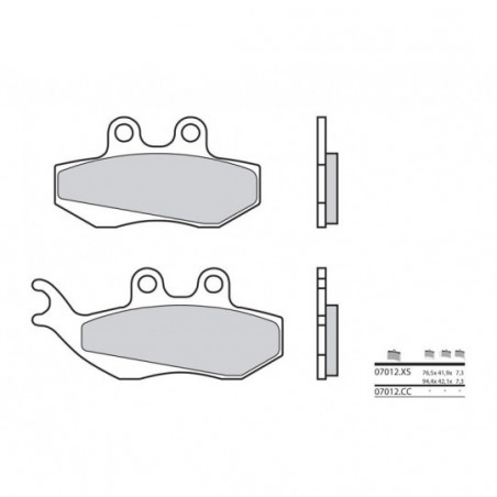 Plaquettes de Frein Brembo 07012CC