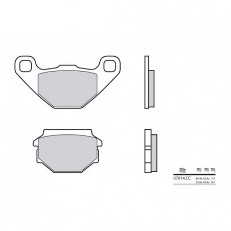 Plaquettes de Frein Brembo 07014CC