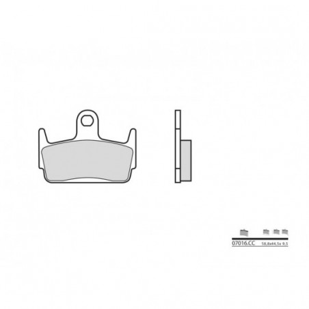 Plaquettes de Frein Brembo 07016CC