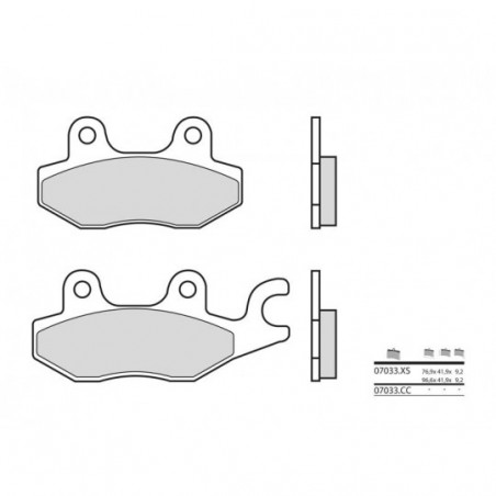 Plaquettes de Frein Brembo 07033CC