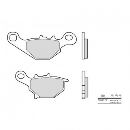 Plaquettes de Frein Brembo 07036