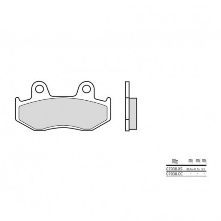 Plaquettes de Frein Brembo 07038CC