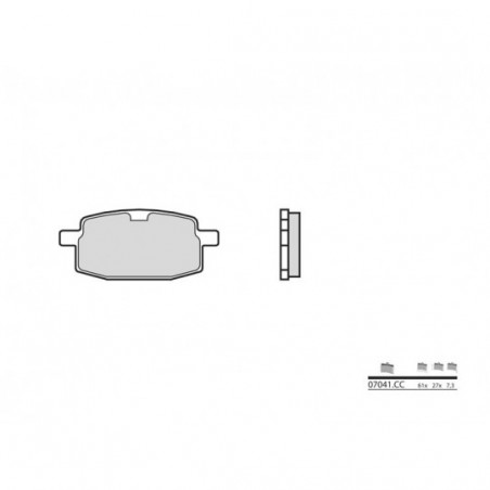 Plaquettes de Frein Brembo 07041CC