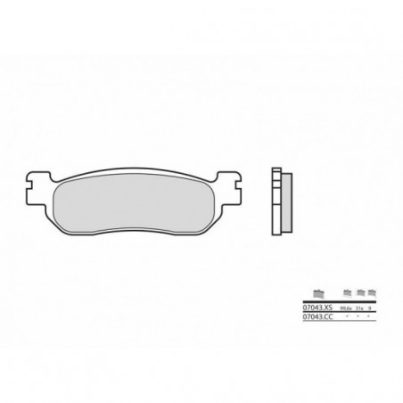 Plaquettes de Frein Brembo 07043