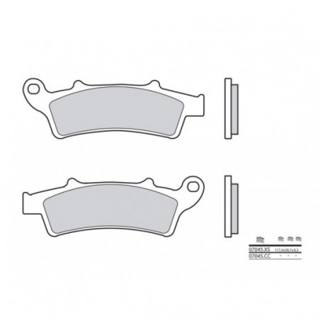 Plaquettes de Frein Brembo 07045CC