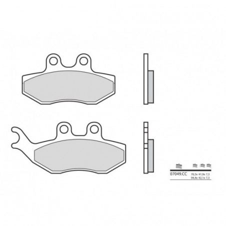 Plaquettes de Frein Brembo 07049CC