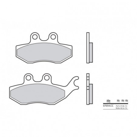 Plaquettes de Frein Brembo 07054CC