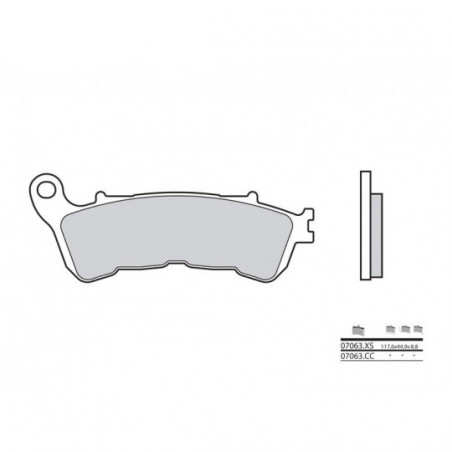 Plaquettes de Frein Brembo 07063CC