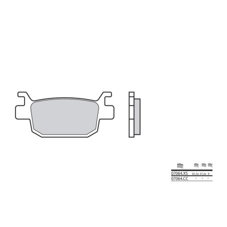 Plaquettes de Frein Brembo 07064 Plaquettes de Frein Brembo 07064