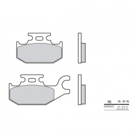 Plaquettes de Frein Brembo 07070CC