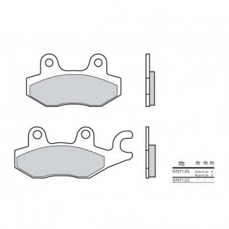 Plaquettes de Frein Brembo 07071